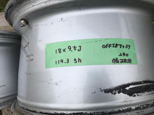 WALD ドゥシャトレ 9.5J +37 114.3 5h 18インチ　２本　日産　ホンダ　マツダ　三菱