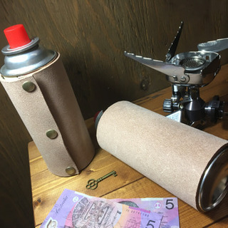 オシャレなカバー２個セット‼️CB缶250g牛床革カバー　お揃い...