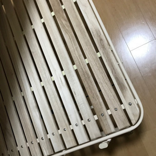 【再開】きのこシングルベット＋敷布団　折り畳み　輪付け　