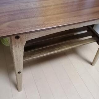 北欧風　ローテーブル　ウォルナットの画像