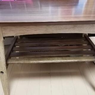 北欧風　ローテーブル　ウォルナットの画像