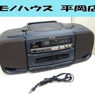aiwa CDラジカセ CSD-SR510 ブラック ダブルカセ...