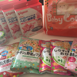 離乳食＋ベビー綿棒＋ベビーコットン セット