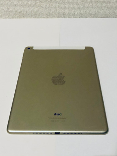iPad Air2 Wi-fi + Cellularモデル SIMフリー ゴールド A1567 128GB 本体　純正アダプタ　キーボ