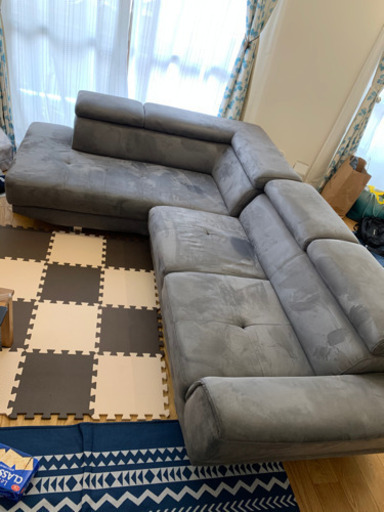 値下げ交渉　OKニトリ　L字ソファー　セオ