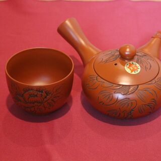 未使用 常滑焼 「竹春造」 急須・湯のみ10客セット 木箱入り 茶器の画像