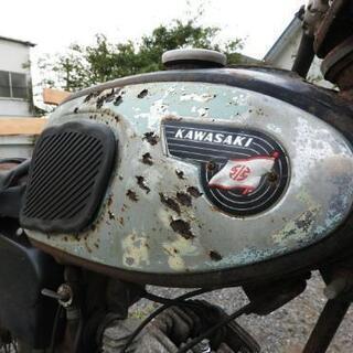 超希少！珍車！カワサキ 85J1 エンジン実働でした。灯火類一部除き作動。1966年60年代の骨董品 コレクション レストア 幻のツーストの画像
