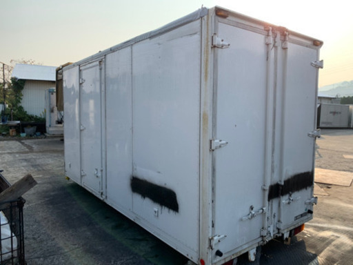 No.416 アルミバン 2ｔ 車 ロング  アルミ箱 バイク倉庫 トラックコンテナ コメ保管庫 物置 DIY