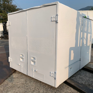  No.415 保冷バン 軽トラ 仕様 アルミ箱 バイク倉庫 トラックコンテナ コメ保管庫 物置 DIYの画像