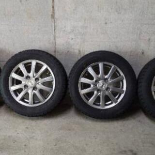スタッドレス アルミ付 ４本セット GOODYEAR 155/65R13 ８分山の画像