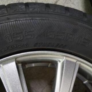 スタッドレス アルミ付 ４本セット GOODYEAR 155/65R13 ８分山の画像