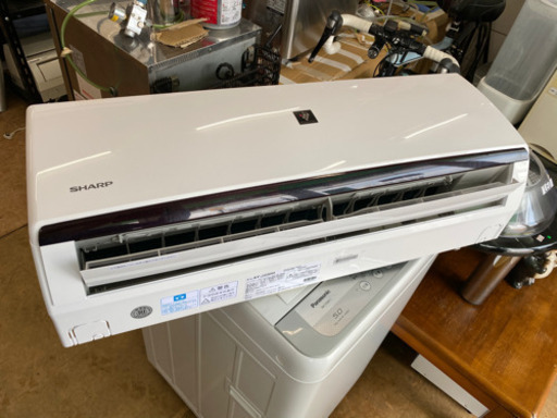 【展示品2020年】★標準工事込み★プラズマクラスタールームエアコン(冷暖房）　　6畳～8畳目安　2.2KW　リサイクルショップ宮崎屋20.10.29