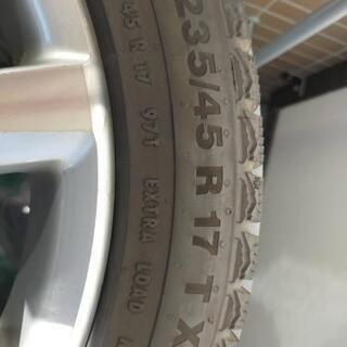 週末特価♪ VW 純正アルミホイール 17インチ 4本セット スタッドレス付き VW純正ホイール スタッドレスタイヤ 4本 235/45 R 17