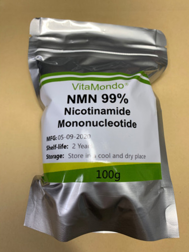 迅速国内発送　NMN  (ニコチンアミドモノヌクレオチド)　パウダー　100g=100000mg　800日分（1日125mg換算）