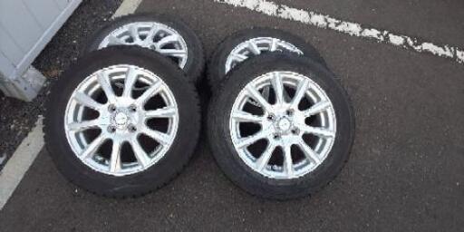 スタッドレスタイヤ+アルミホイール 155/65R14 DUNLOP wintermaxx