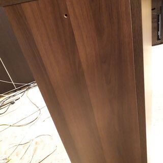0円 ジモティー便着払い可 11月11日受付終了　説明書あり　アール・エフ・ヤマカワ Jシリーズ 受付 ハイカウンター RFHC-900DM W900 ウォルナット 中古良品 の画像