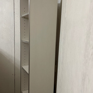 【商談中です！！】11/3まで  高級感あり重めなホワイト棚 2点写真1と2の画像