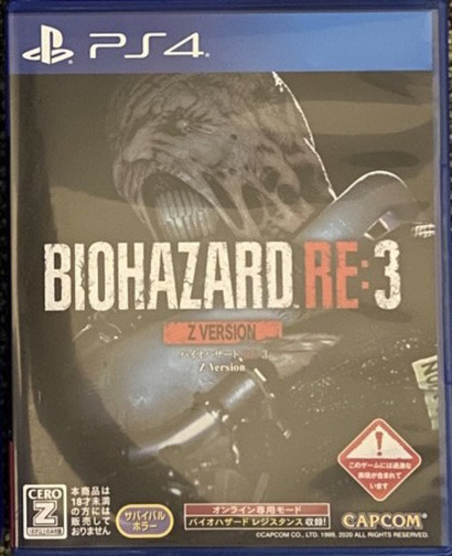 ps4  バイオハザードre3