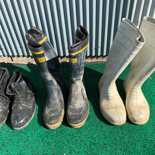 長靴、レインブーツ、安全靴、3足セット