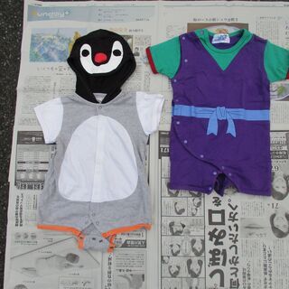 カバーオール2点：サイズ80㎝