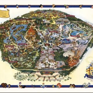 2005 ディズニーランド Disneyland USA 地図