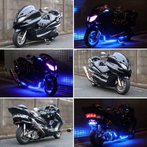 激安！！【YAMAHA マジェスティ】★ブラックフルカスタム★LEDレインボー！