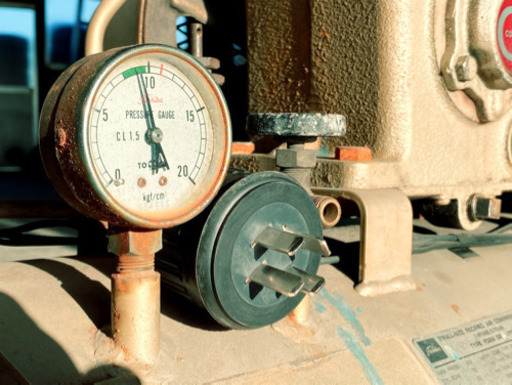 【 実働 】 エアーコンプレッサー 1馬力 0.75kw 200V