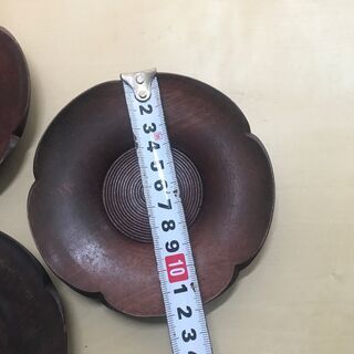 木製　コースター　茶托　5つセットの画像