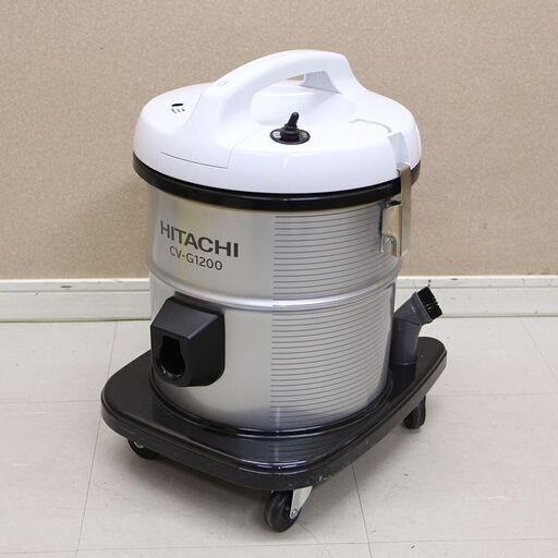 日立 業務用掃除機 CV-G1200 14年製 業務用 掃除道具 掃除機 集塵容量12L 床用吸口 大型 業務掃除機 軽量タイプ 布袋フィルター(J748knxY)③
