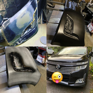 車・バイクのオールペン小物パーツ塗装や板金修理