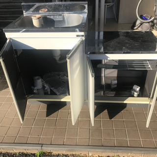 【中古】流し台　左シンク　価格更新タイミングよくどうぞ！