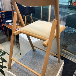 無印良品　 ブナ材 折りたたみ椅子■フォールディングチェア■の画像