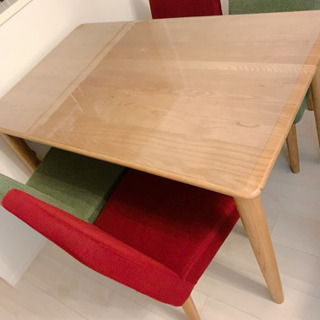 美品☆北欧 ナチュラル おしゃれ B-Company ダイニングテーブル5点