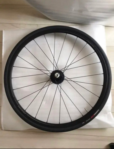 【美品】ロードバイク ホイール (前後セット) ディスクブレーキ用スルーアクスルタイプ