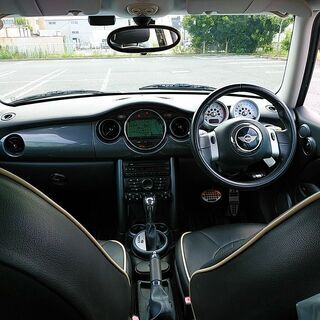 ★車検R3/8★BMWミニ ワン★レザー調シートカバー★純正ナビkit★純正アルミ★HID/ETCなど★訳あり格安! の画像