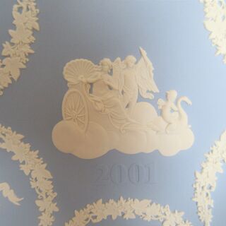 ☆ウェッジウッド WEDGWOOD ANNUALS COLLECTION ジャスパー 2001年 飾り皿◆インテリアに最適の画像