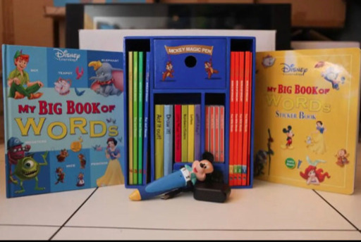 【未開封含・綺麗・美品】ミッキーマジックペンセット英語ディズニーDWE