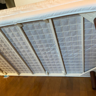 無印良品　無印良品　脚付きマットレス　シングル ボンネルコイル　2年使用　クリーニング済み　手渡し送料無料　近場配送3000円の画像