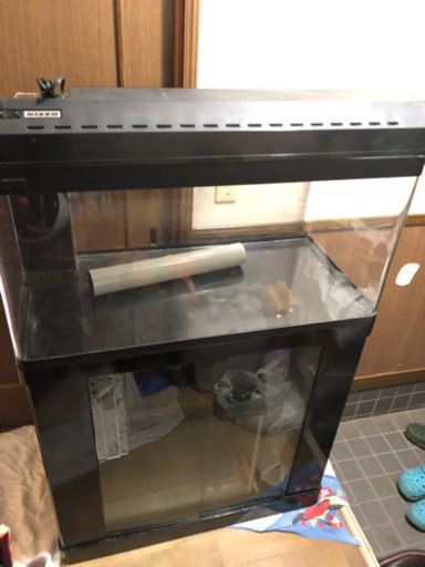 取引中　最終処分　アクリル曲げオーバーフロー水槽セット