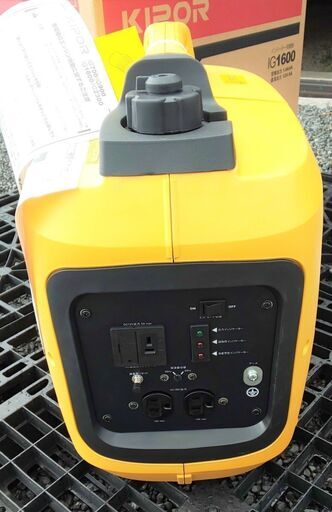 数量限定特価！　パワーテック　KIPOR　ガソリンエンジンインバーター発電機　IG1600　試運転済み展示品
