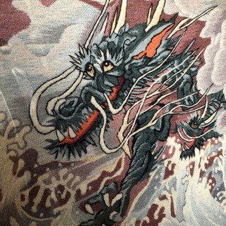 文化刺繍　虎と龍の画像