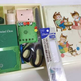☆★無料！裁縫箱 裁縫道具 裁縫セット 小学生 家庭科 はさみ ...