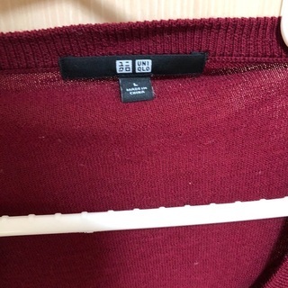 UNIQLOカーディガン　L①の画像