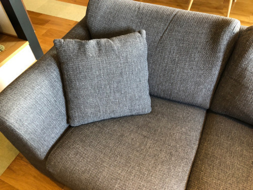 ニトリ　ボックスソファ　中古品　グレー