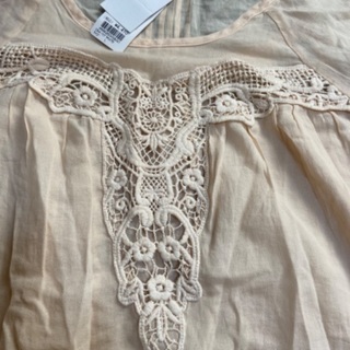 ROWRYS FARMの七分袖チュニック（タグ付き）Lサイズの画像