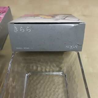 未使用　ガラス小皿　2つセットの画像