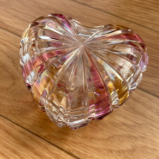 ❤︎【お値引き】ハート型ガラス小物入れ❤︎   新品未使用品の画像