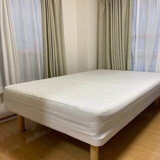 中古良品【MUJI】無印脚付マットレス・高密度ポケットコイル・セミダブル <1台目>の画像