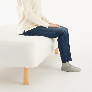 中古良品【MUJI】無印脚付マットレス・高密度ポケットコイル・セ...