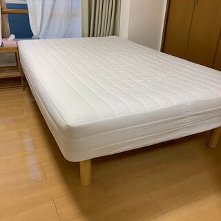 中古良品【MUJI】無印脚付マットレス・高密度ポケットコイル・セミダブル <2台目>の画像